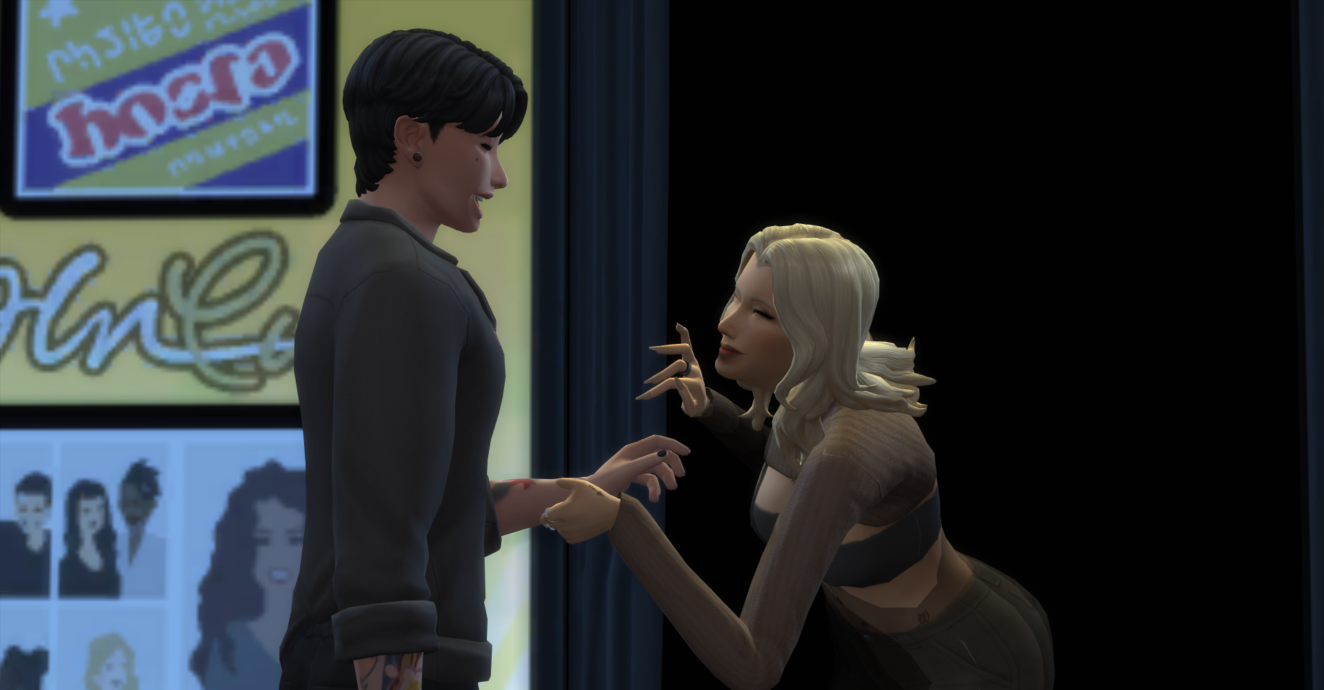 Санні та Іан фліртують