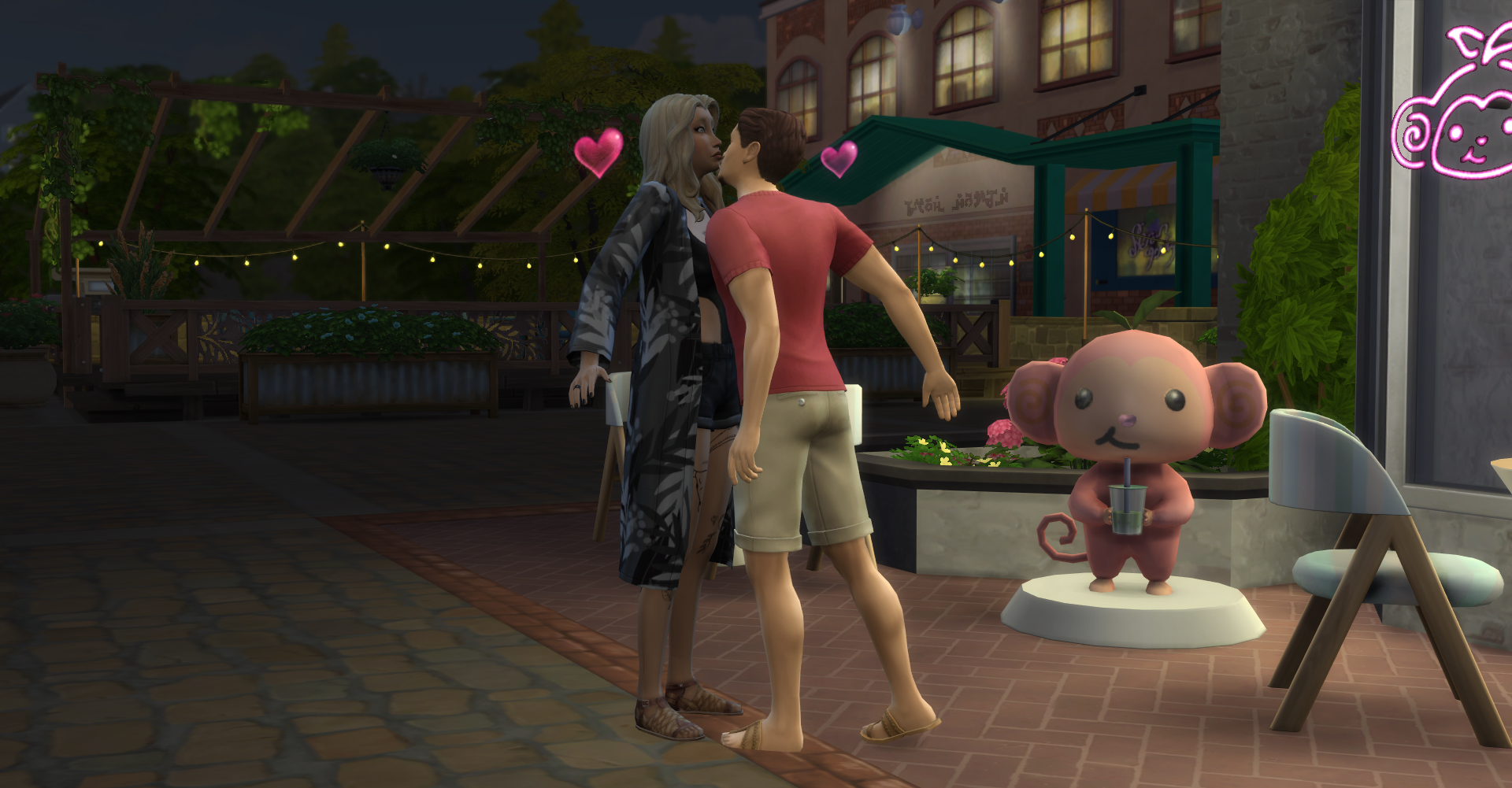 перший поцілунок Санні та Нормана