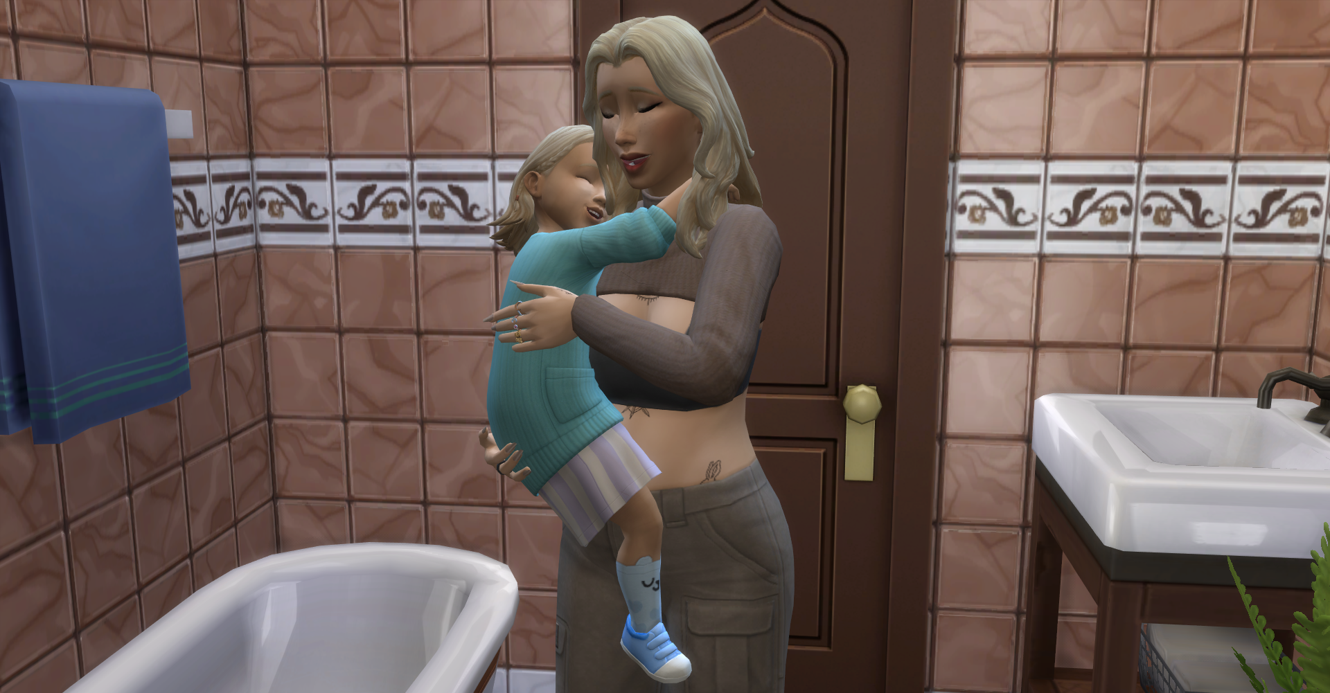 Ірен та Санні обіймаються