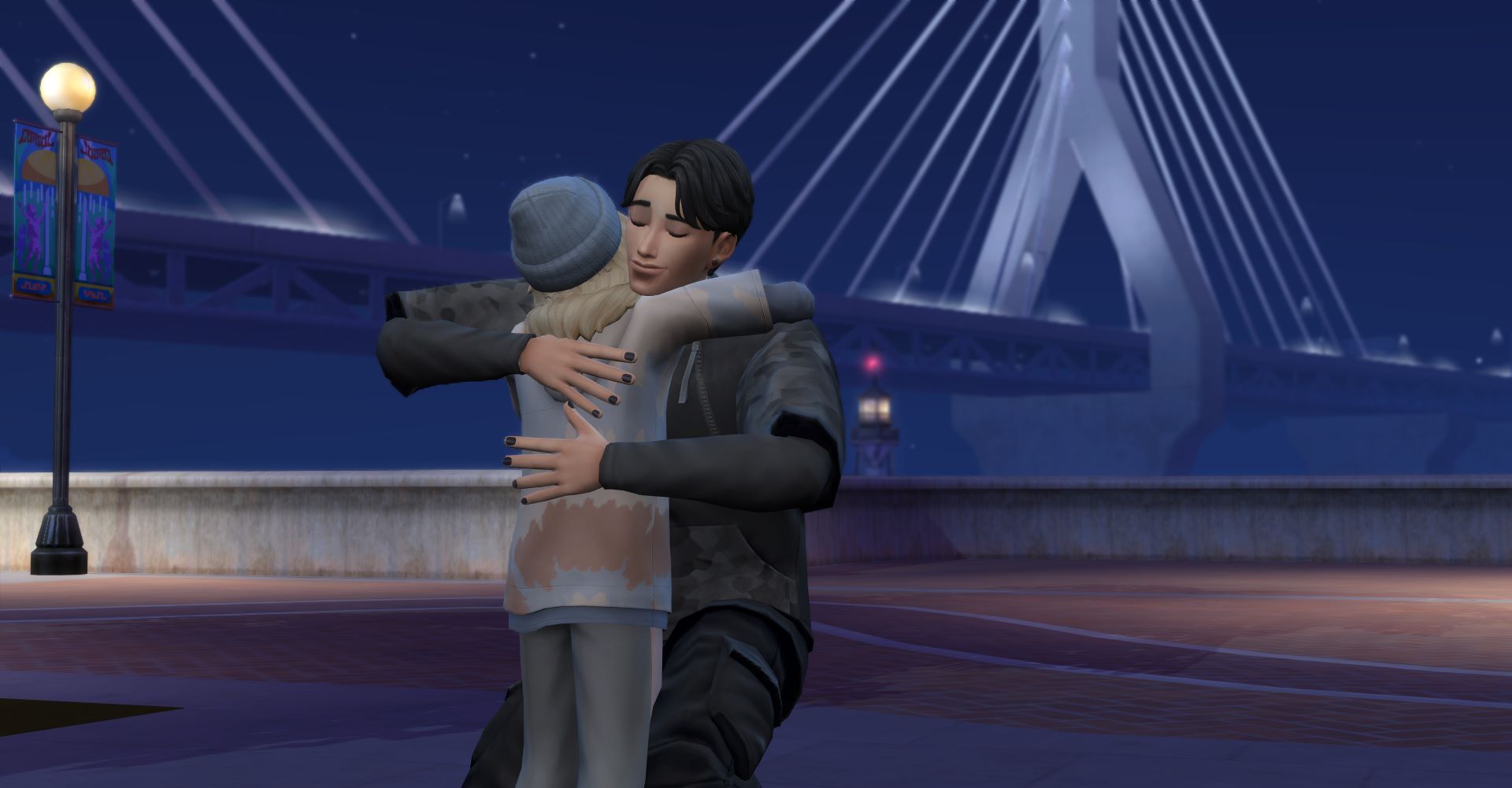 Ірен та Іан обіймаються