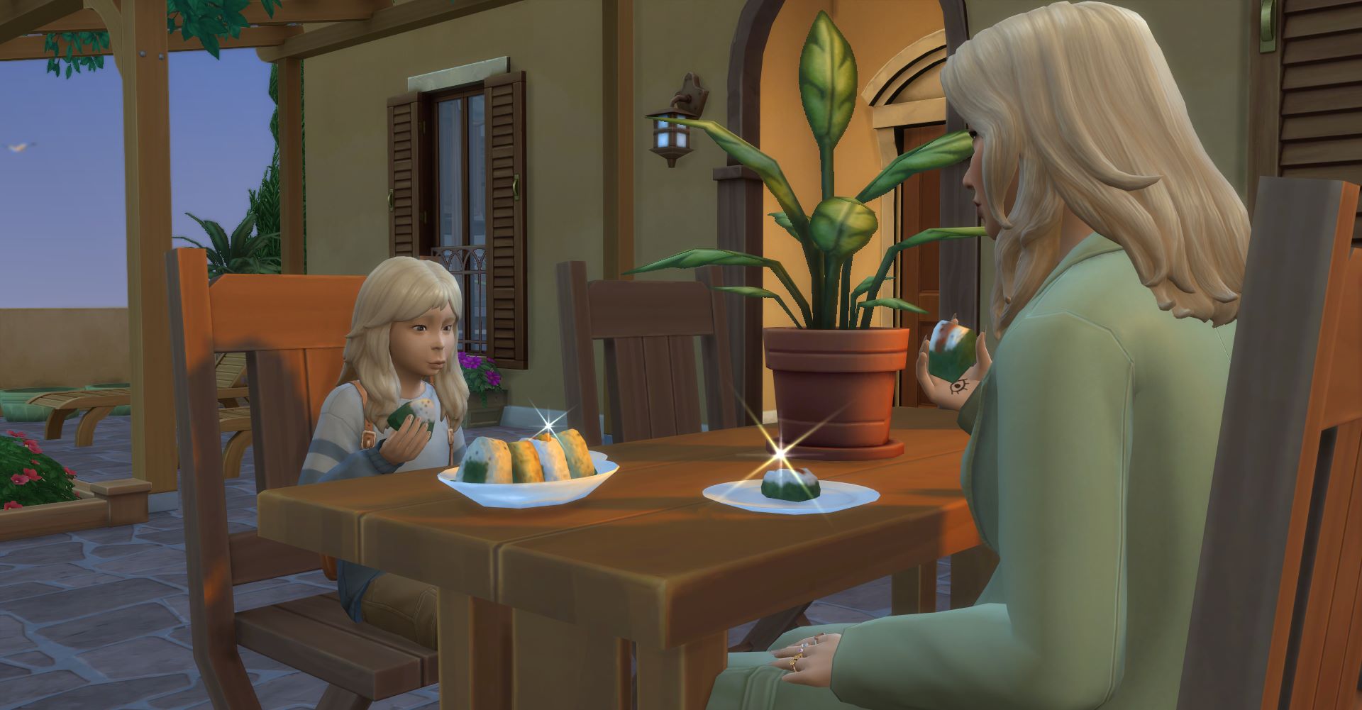 Санні та Ірен на віллі